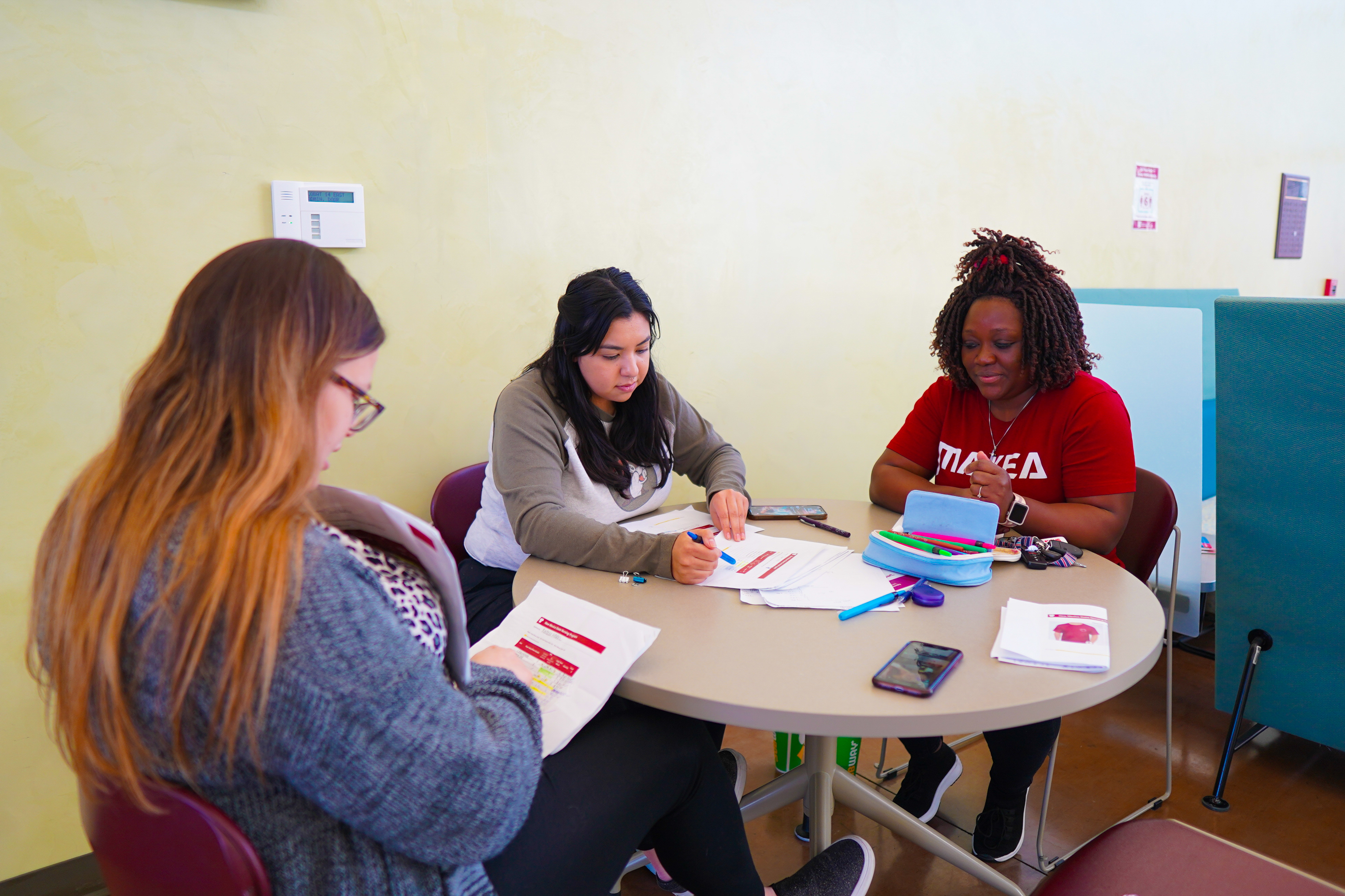 3 female students