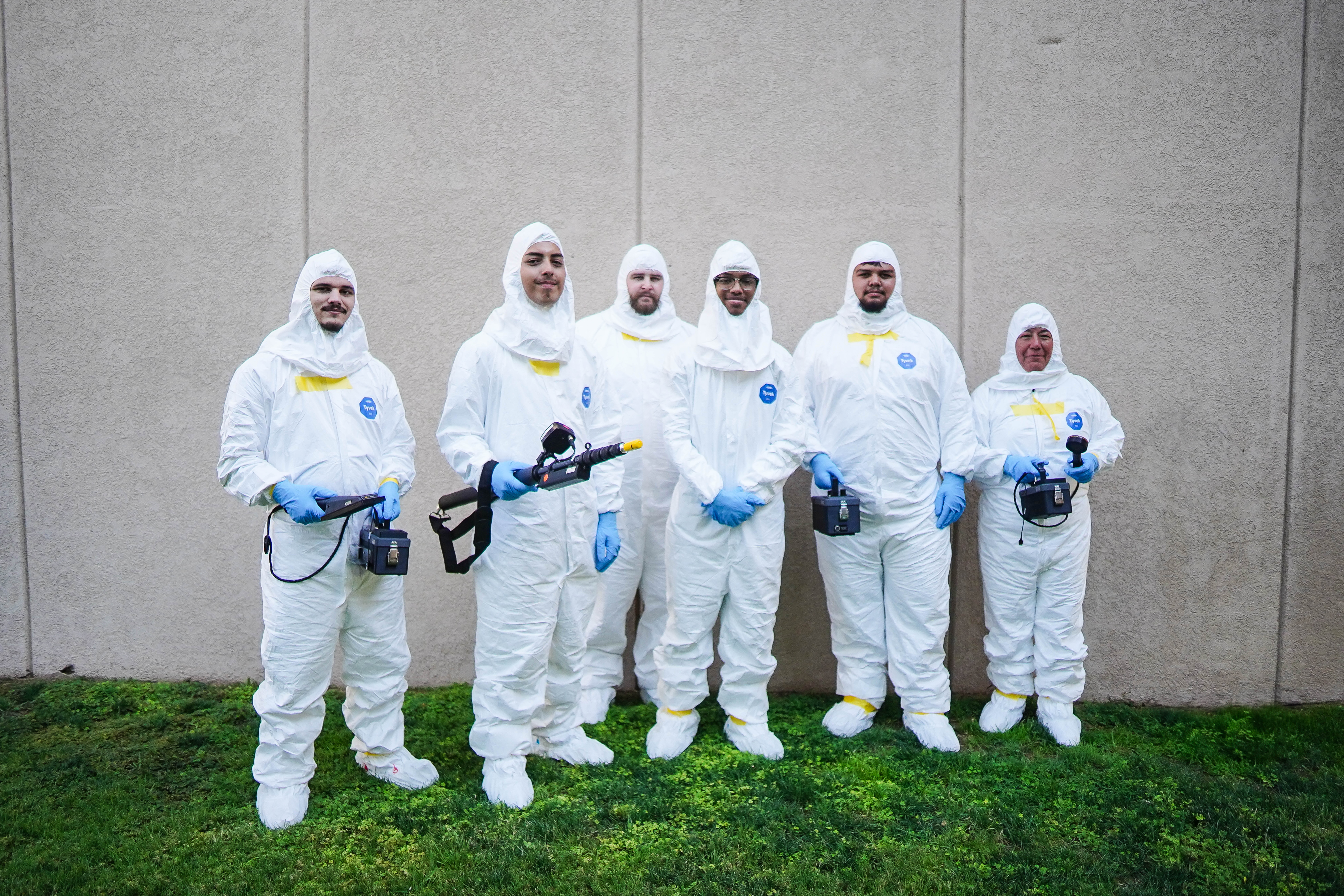 Radiation tech students