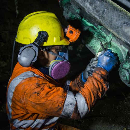 Miner working